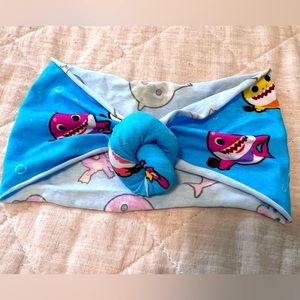 Baby Shark Design Toddler Sized Head Wrap